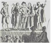 charles I being executed
