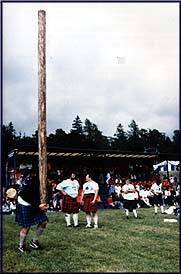 tossing the caber