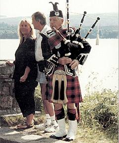 bagpipe player