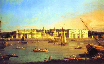Canaletto painting of Greenwich